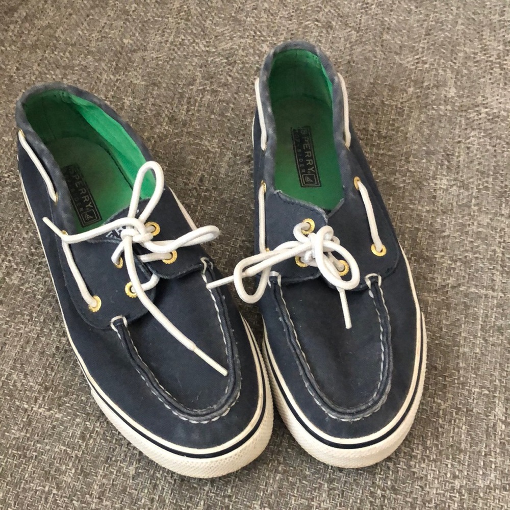 Navy Sperry Topsiders, size 7